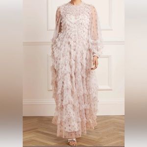 Needle and thread layer maxi dress